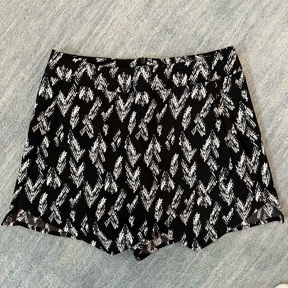 Black and white aqua skort  from Bloomingdale’s